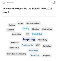 One word to describe EUPATI AGM 2026